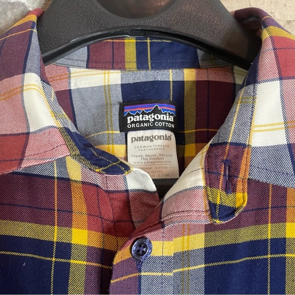 Patagonia Men's Multi Color Plaid Flannel Long Sleeve Buckshot Shirt Sz M - Picture 2 of 8
